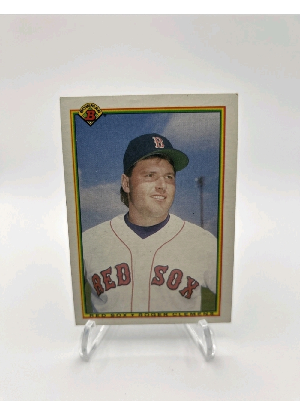 MLB Boston Red Sox Baseball Card — White, Red, Blue